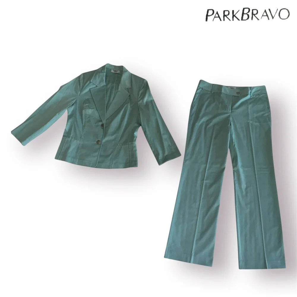 Park Bravo Elegant Women's Single-Breasted Blazer&Pants 2-PIECE Suit Set - Picture 4 of 13